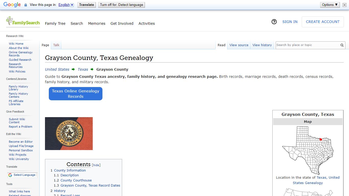 Grayson County, Texas Genealogy • FamilySearch